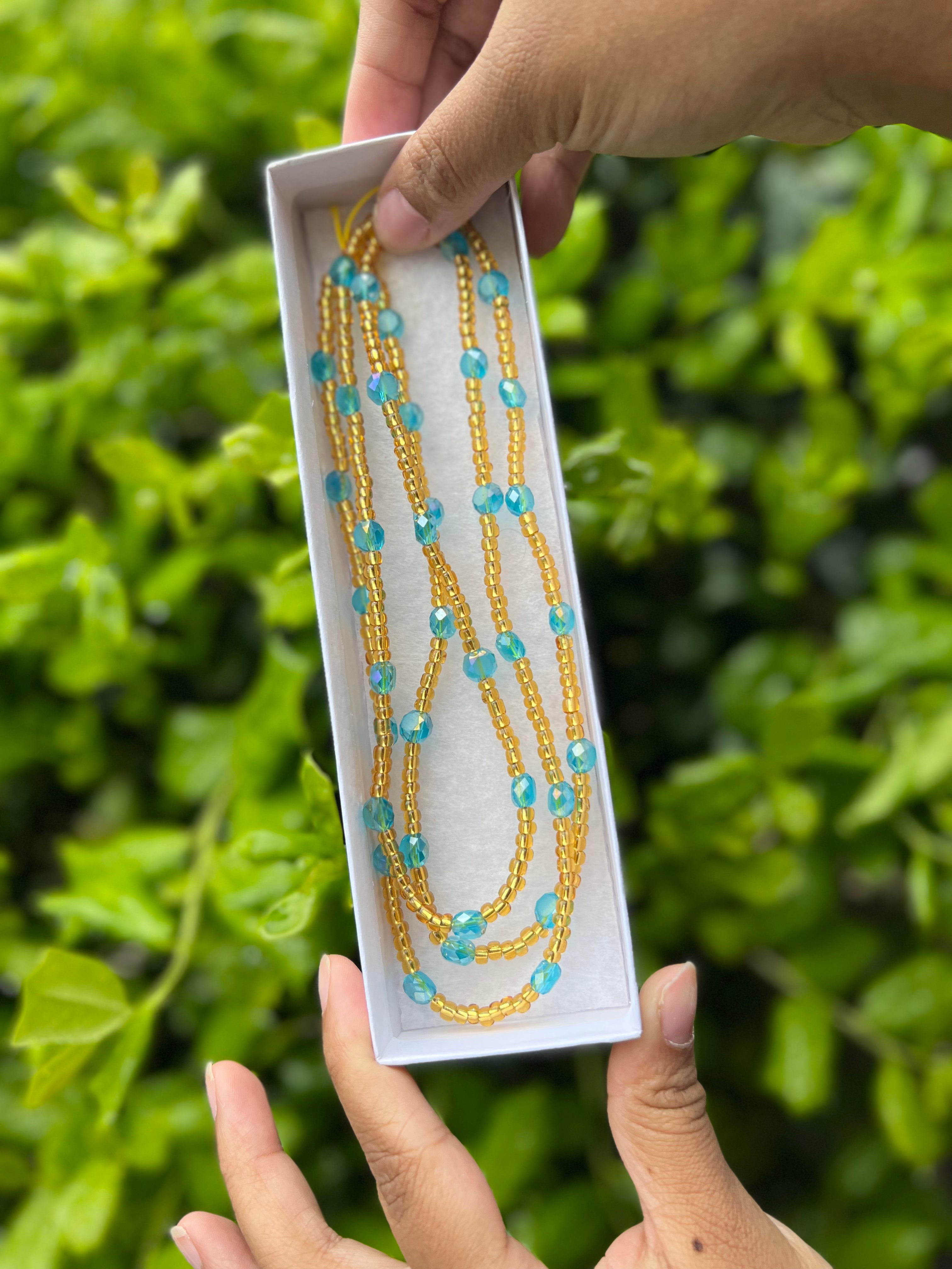 San Diego Macaw 💙💛 Waist Beads